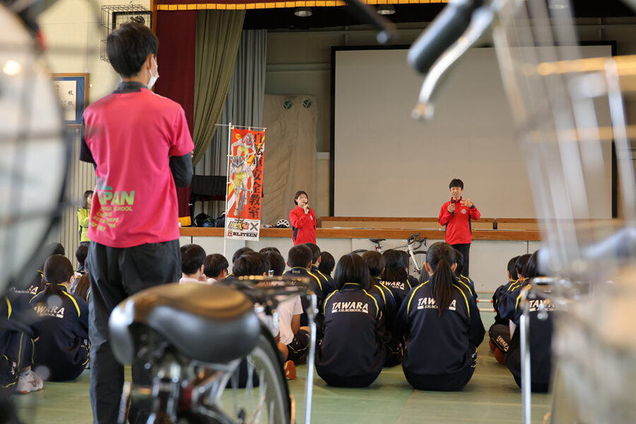 地域貢献活動】5月9日(木) 宇都宮市立田原中学校にて「弱虫ペダル