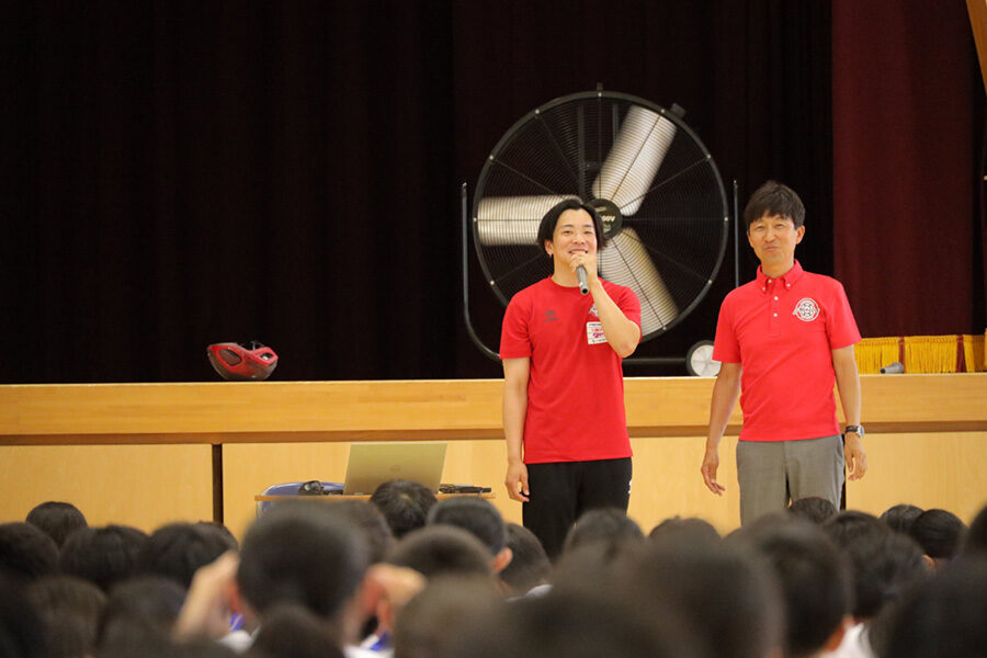 地域貢献活動】6月13日(木) 芳賀町立芳賀中学校にて交通安全講演と反射
